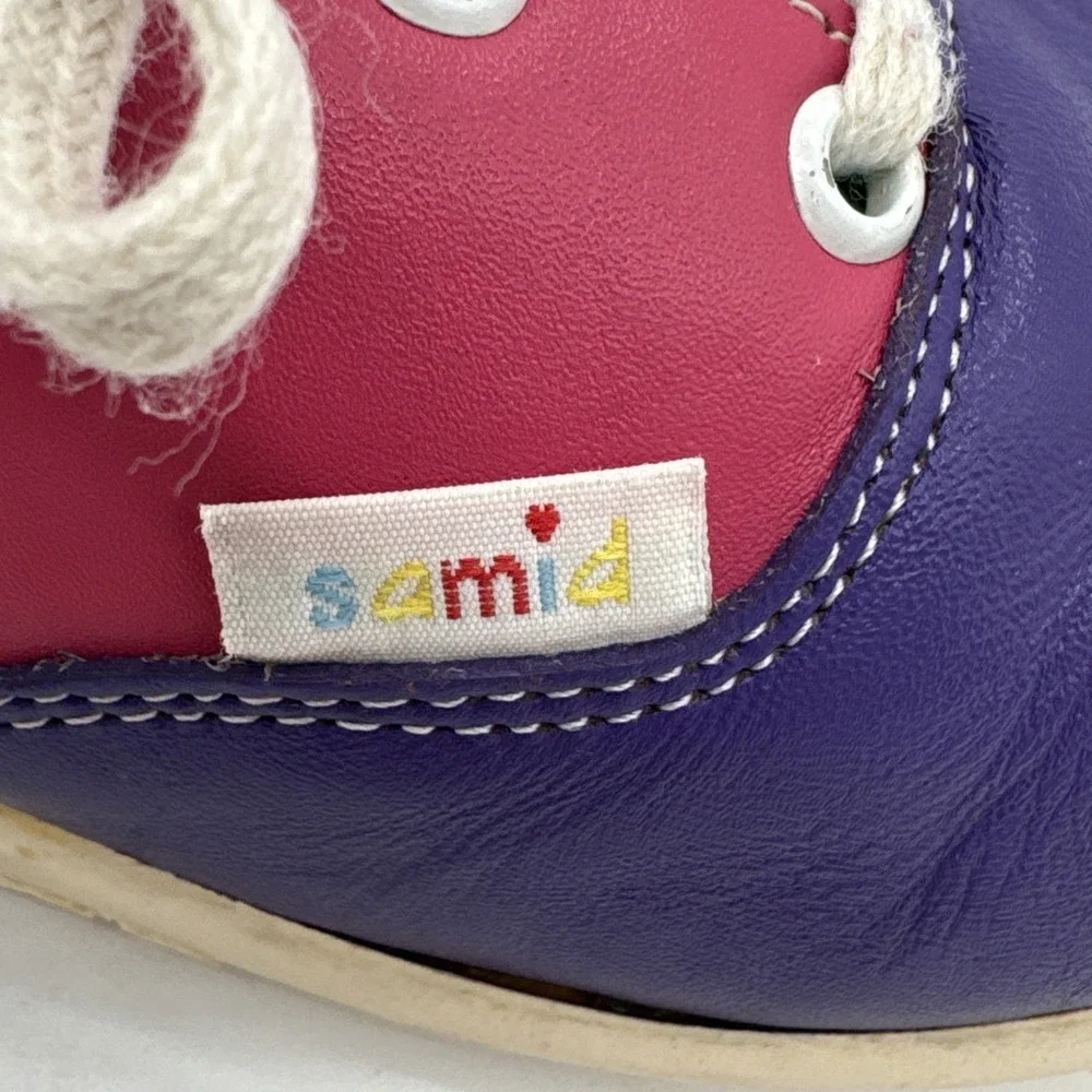 SAMID Girls Shoes Size 8‎ Leather Shoes Sami d Rainbow Multi Color 🌈